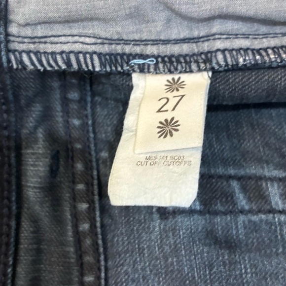 Show Me Your Mumu Blue Cutoff Shorts Distressed Denim Frayed Festival 27 - Picture 4 of 4